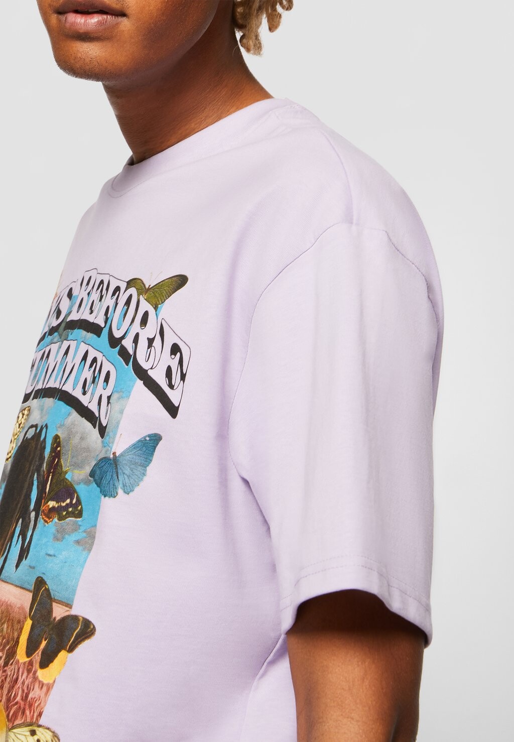

Футболка с принтом Unisex Days Before Summer Upscale by Mister Tee, сиреневый