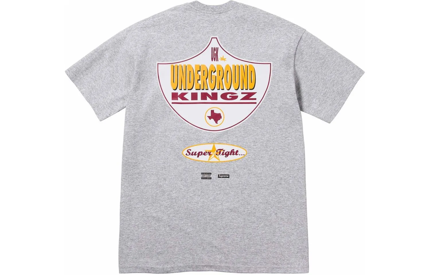 Футболка Ugk Super Tight Supreme, светло-серый/светло-серый