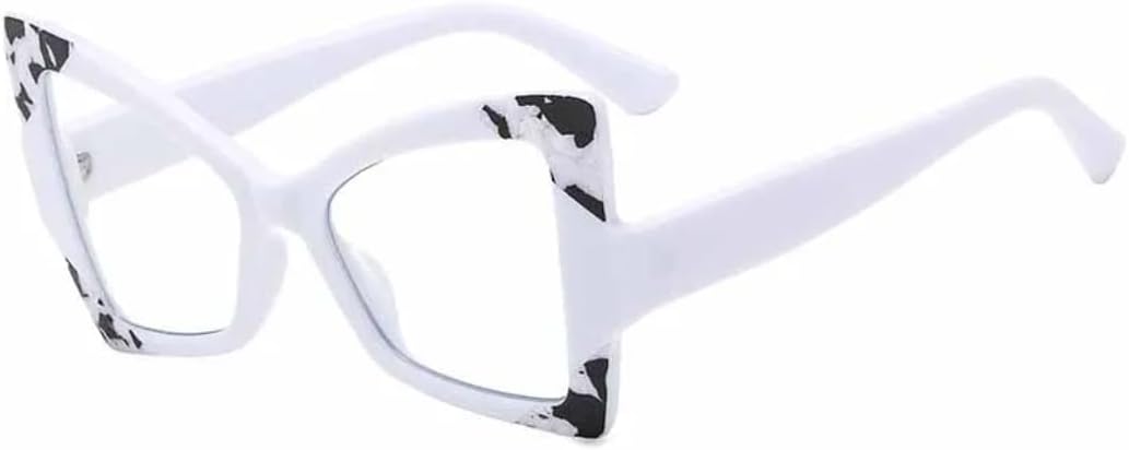 

Ретро большие солнцезащитные очки в форме бабочки «кошачий глаз» ярких цветов для женщин и мужчин, для путешествий, отдыха на природе, с защитой от УФ-излучения UV400 TVTBBVV, White Clear