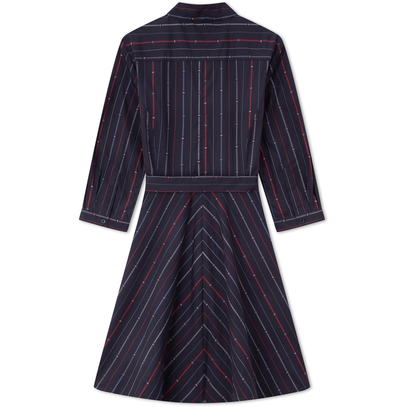 Женские платья с длинным рукавом Tommy Hilfiger, темно-синий — фото 4