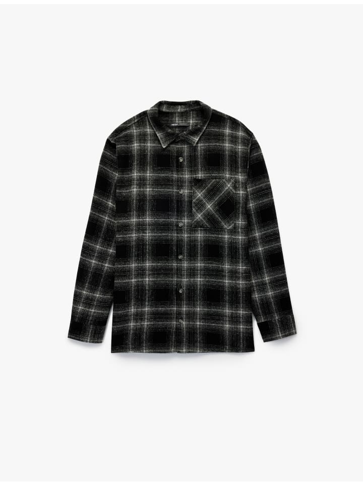 

KOTON Рубашки с длинными рукавами в черную клетку