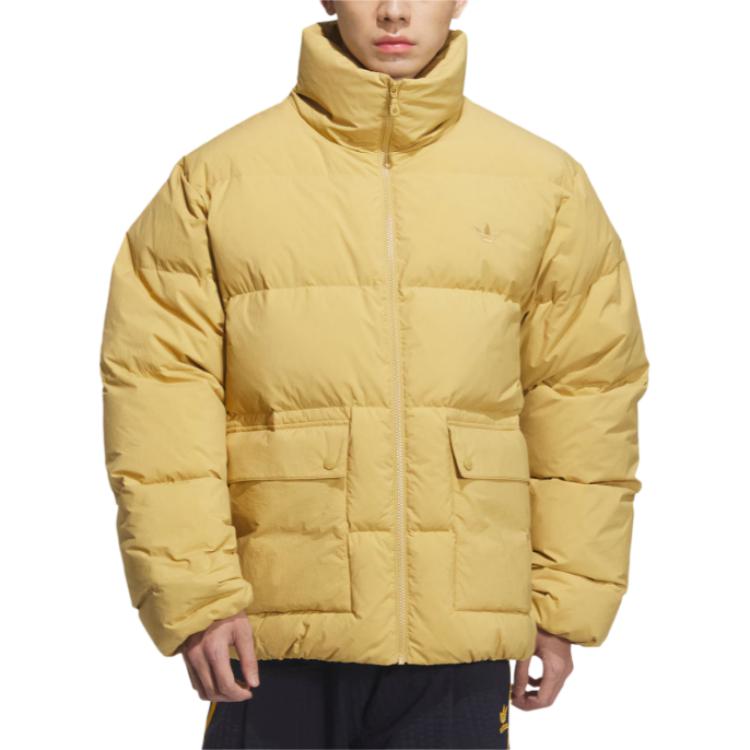 Пуховик FW25 Down Puff мужской Adidas Originals, светло-золотой — фото 3