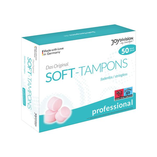 

Обычные тампоны, 50 шт./1 упаковка. Joydivision Soft-Tampons professional