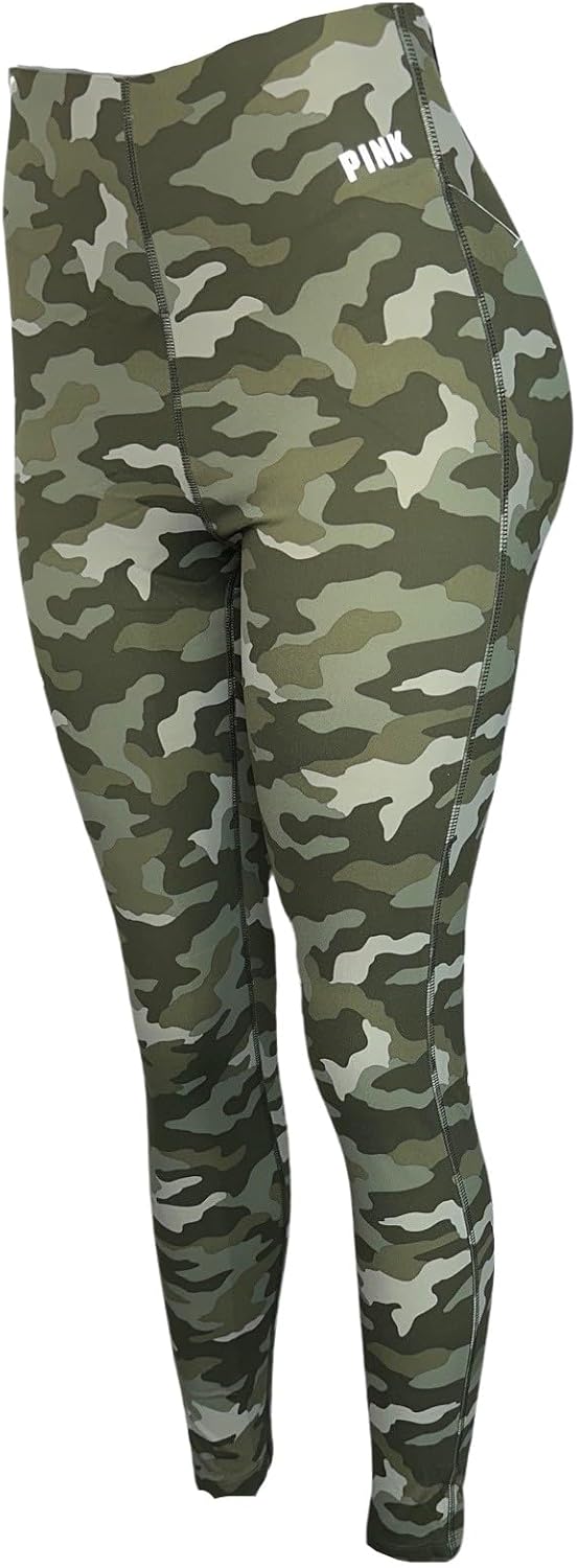 

Женские компрессионные леггинсы с V-образным вырезом Victoria's Secret, Green Camo