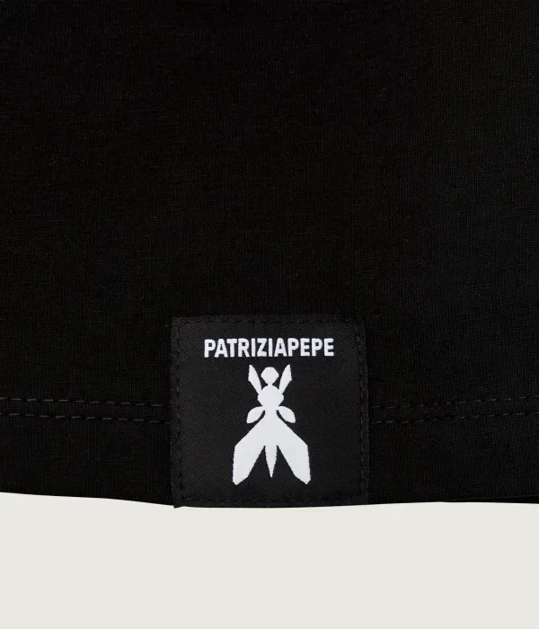 Футболка loose fit Patrizia Pepe, черный — фото 3