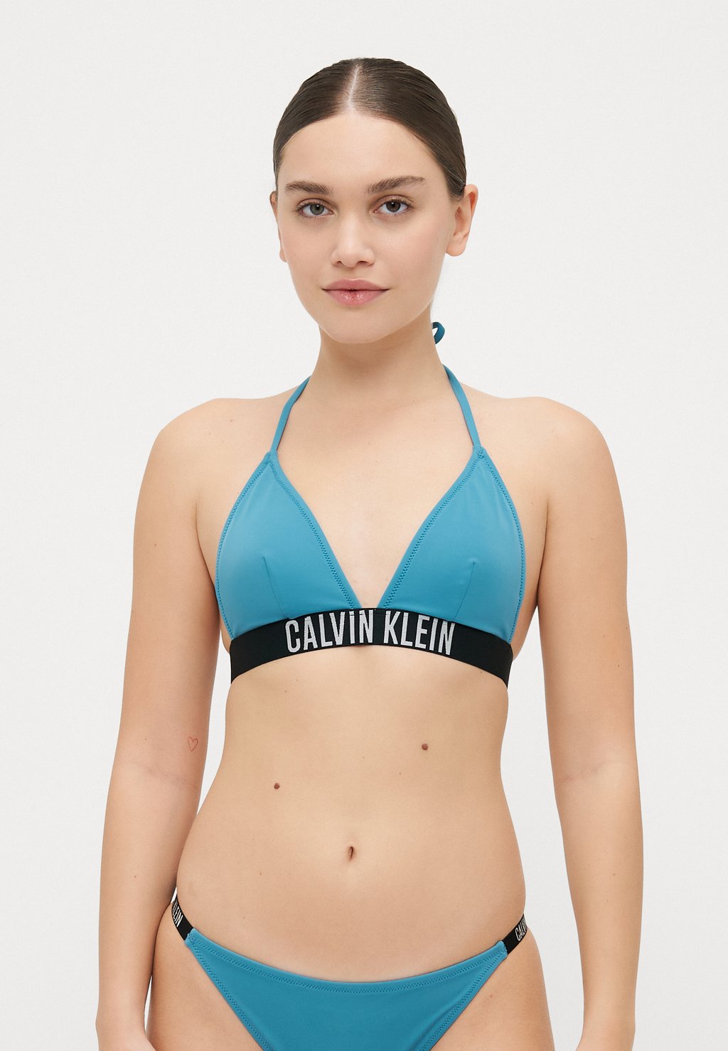 

Верх бикини TRIANGLE Calvin Klein Swimwear, сине-серый