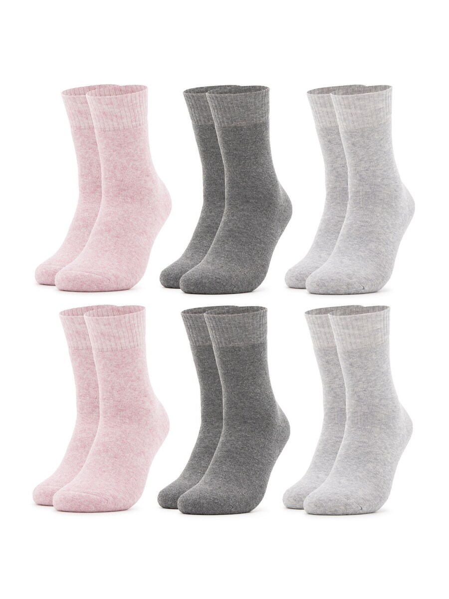 

Носки Occulto Smilla, цвет Light grey/mottled grey/Rose