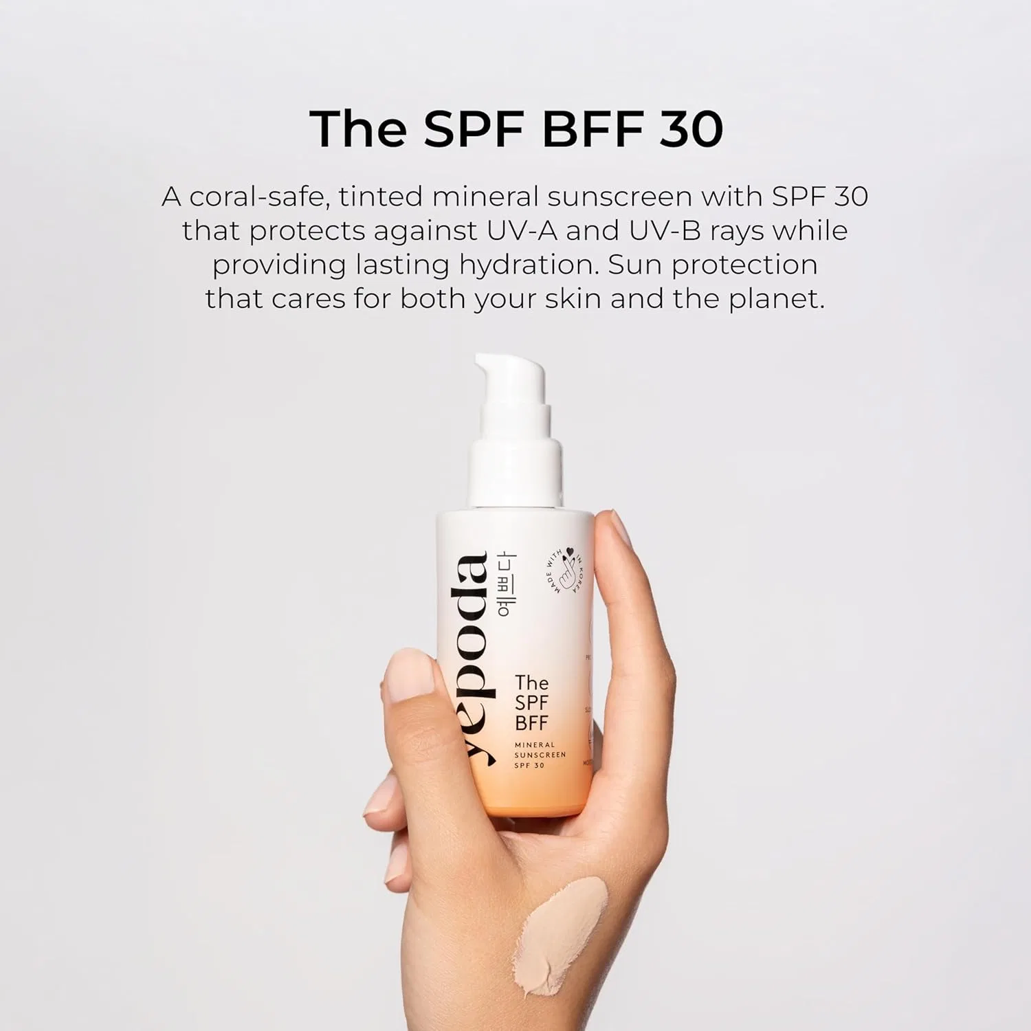 Тонированный минеральный солнцезащитный крем «The SPF BFF» SPF 30 PA+++ 50 мл от Yepoda Yepoda — фото 2