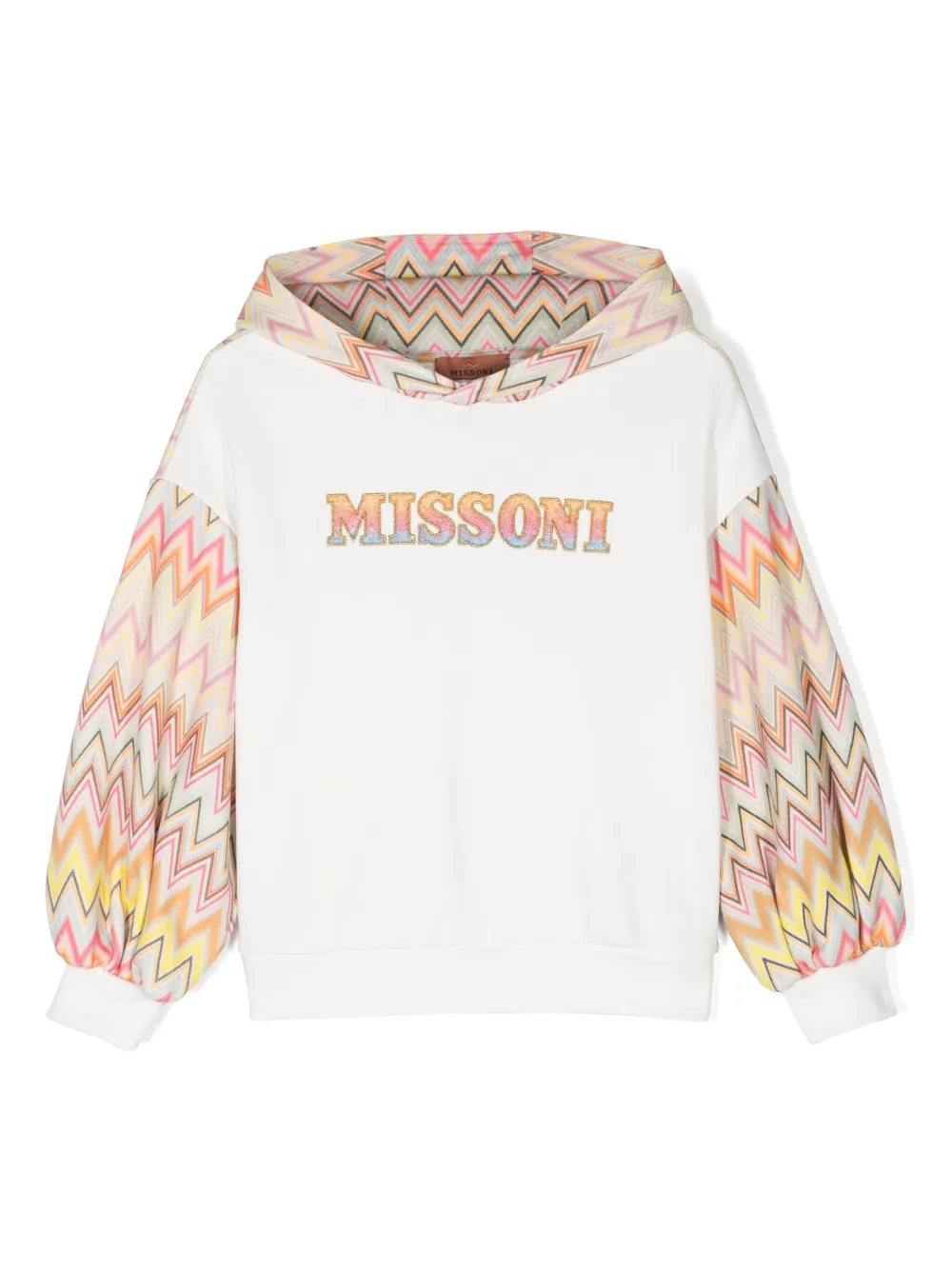 

Худи с узором зигзаг Missoni Kids, белый