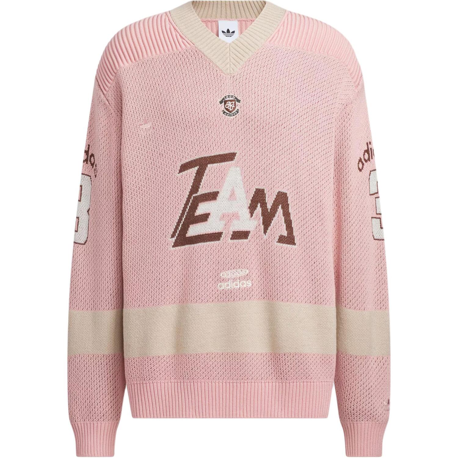 Джемпер  Team вязаная мужская Adidas Originals, фиолетовый — фото 2