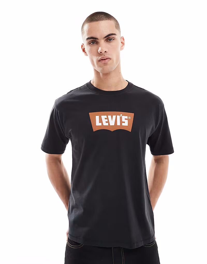 

Футболка свободного кроя Levi's Vintage с центральным логотипом в форме крыла летучей мыши, черная