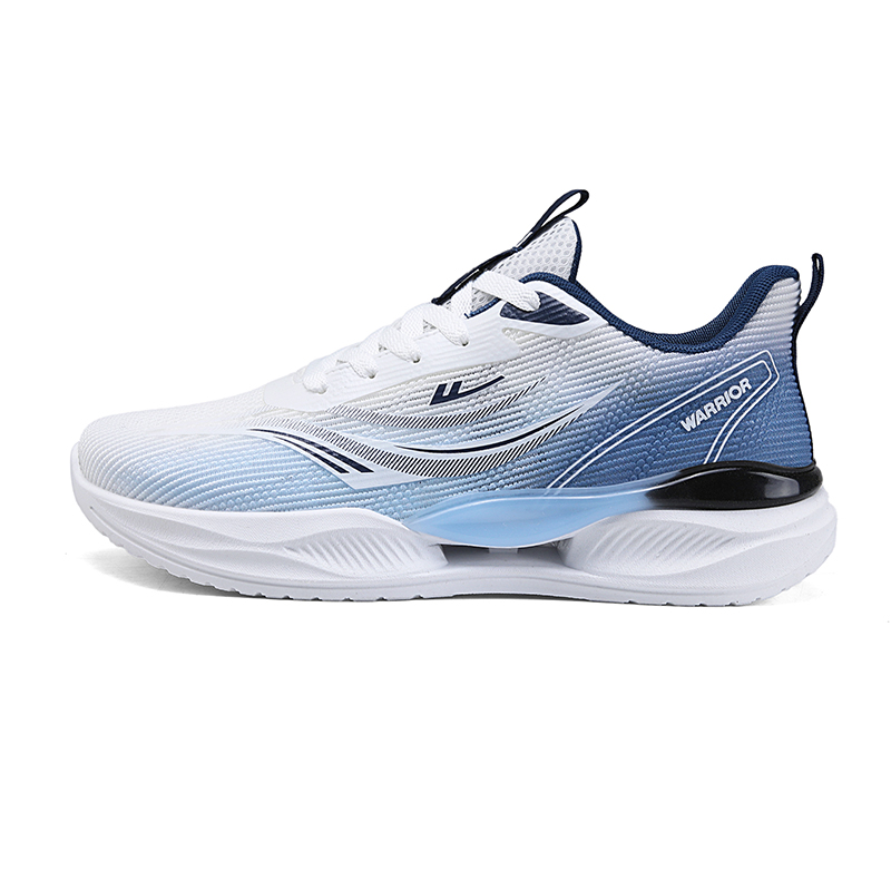 

WARRIOR Кроссовки мужские, износостойкие, с низким верхом, для бега, темно-синие, белые