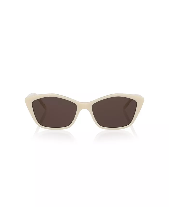 Женские большие солнцезащитные очки, SL 775 YS000669 Saint Laurent, слоновая кость/кремовый — фото 4
