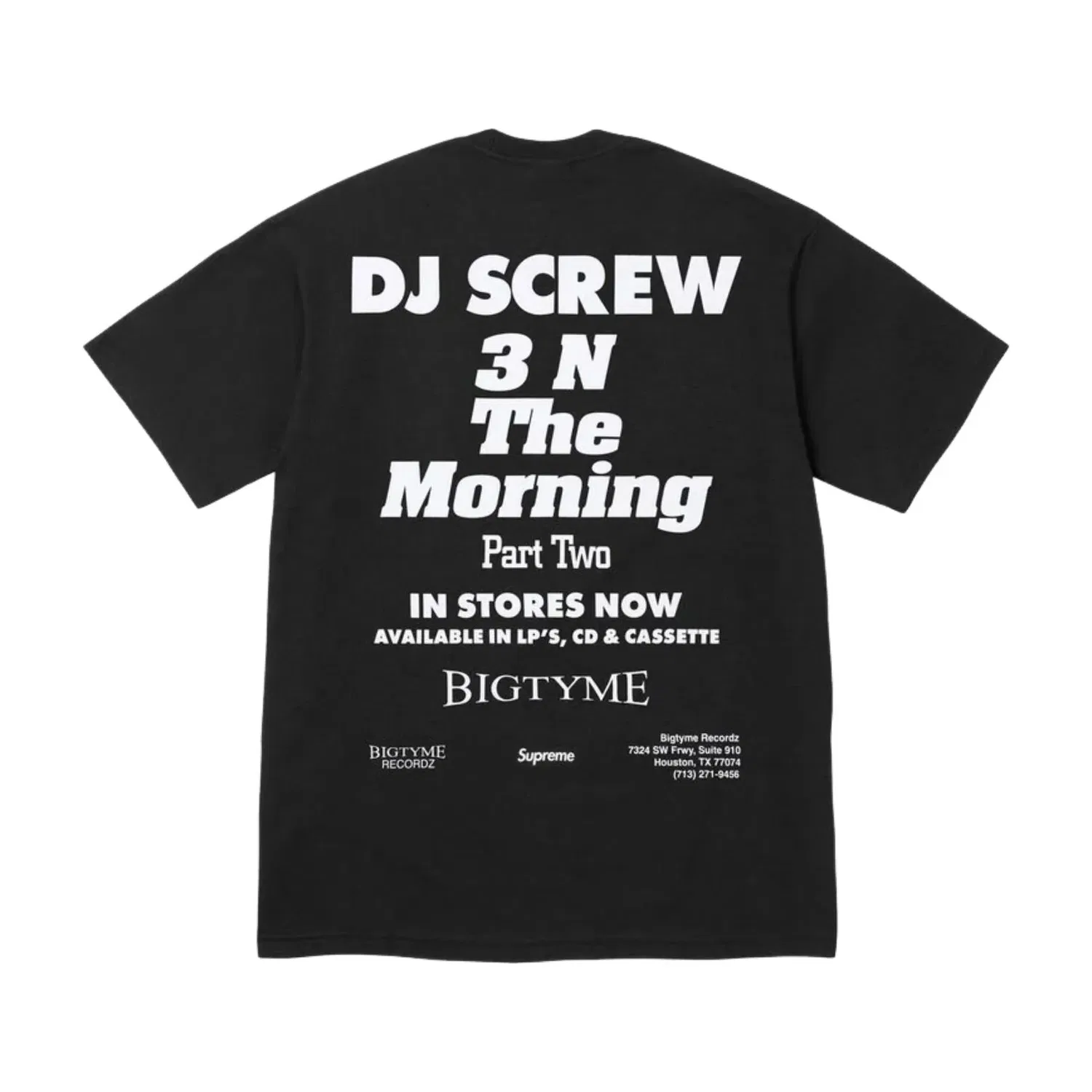 Футболка Supreme x DJ Screw SS26 SUC, черная, SUP-SS26-147-BLK — фото 2