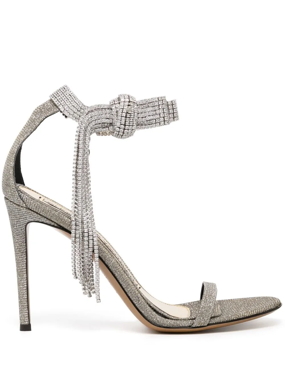 Босоножки Diana 105 Alexandre Vauthier, серебяный