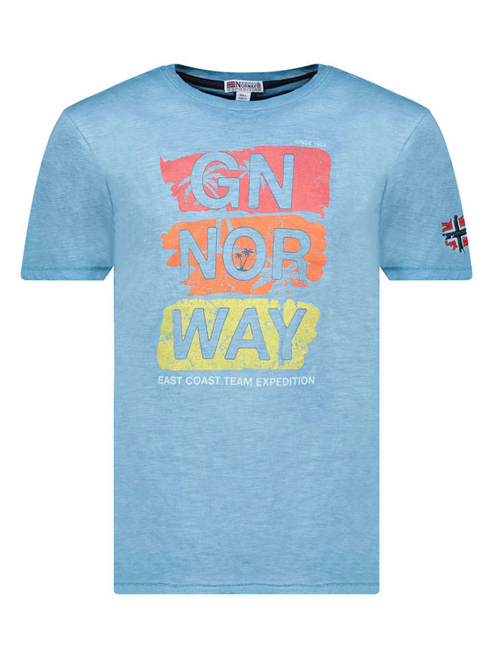

Футболка Geographical Norway, светло-синий
