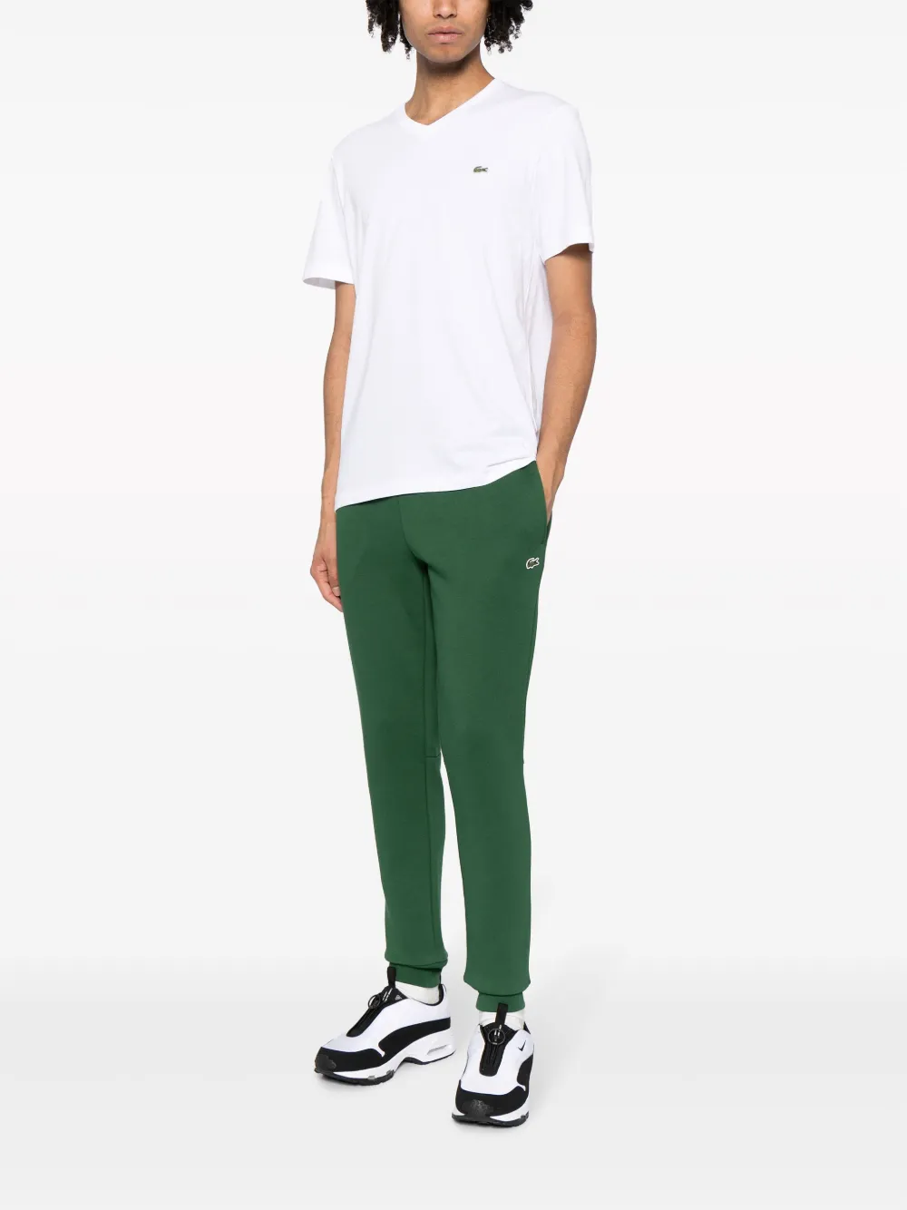 Спортивные брюки с нашивкой-логотипом Lacoste, зеленый — фото 2