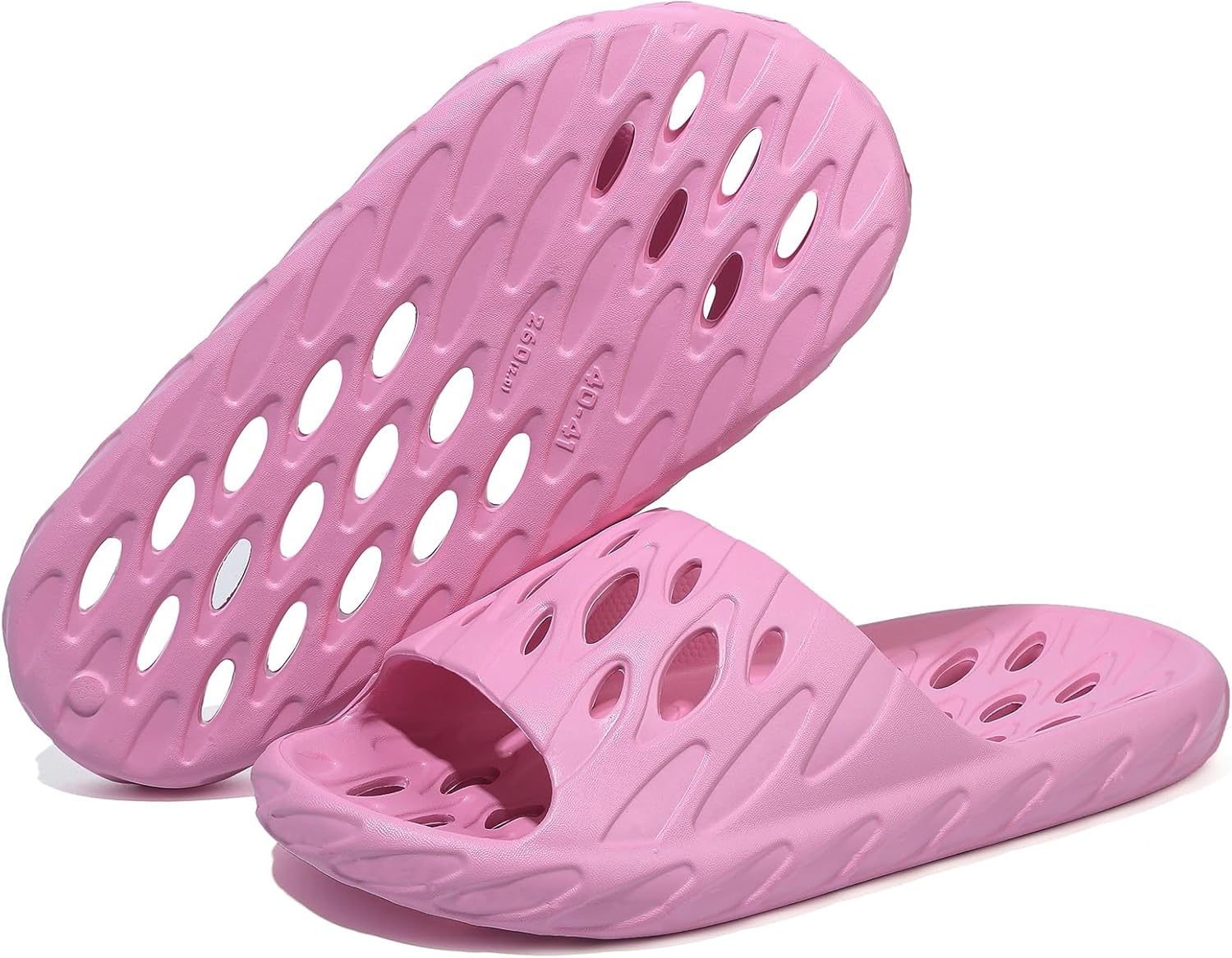 

Шлепанцы для душа FINLEEO с дренажными отверстиями - быстро сохнущие для ванной и спортзала, для мужчин и женщин Finleoo, F-pink