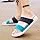 Herren -Hausschuhe Männer Pantoffeln Streifen Sandalen Sommer Мужские классические шлепанцы Weich Beachschuhe Männlich Outddor Shoesschwarz, 7,5 Generic, Blau — фото 3