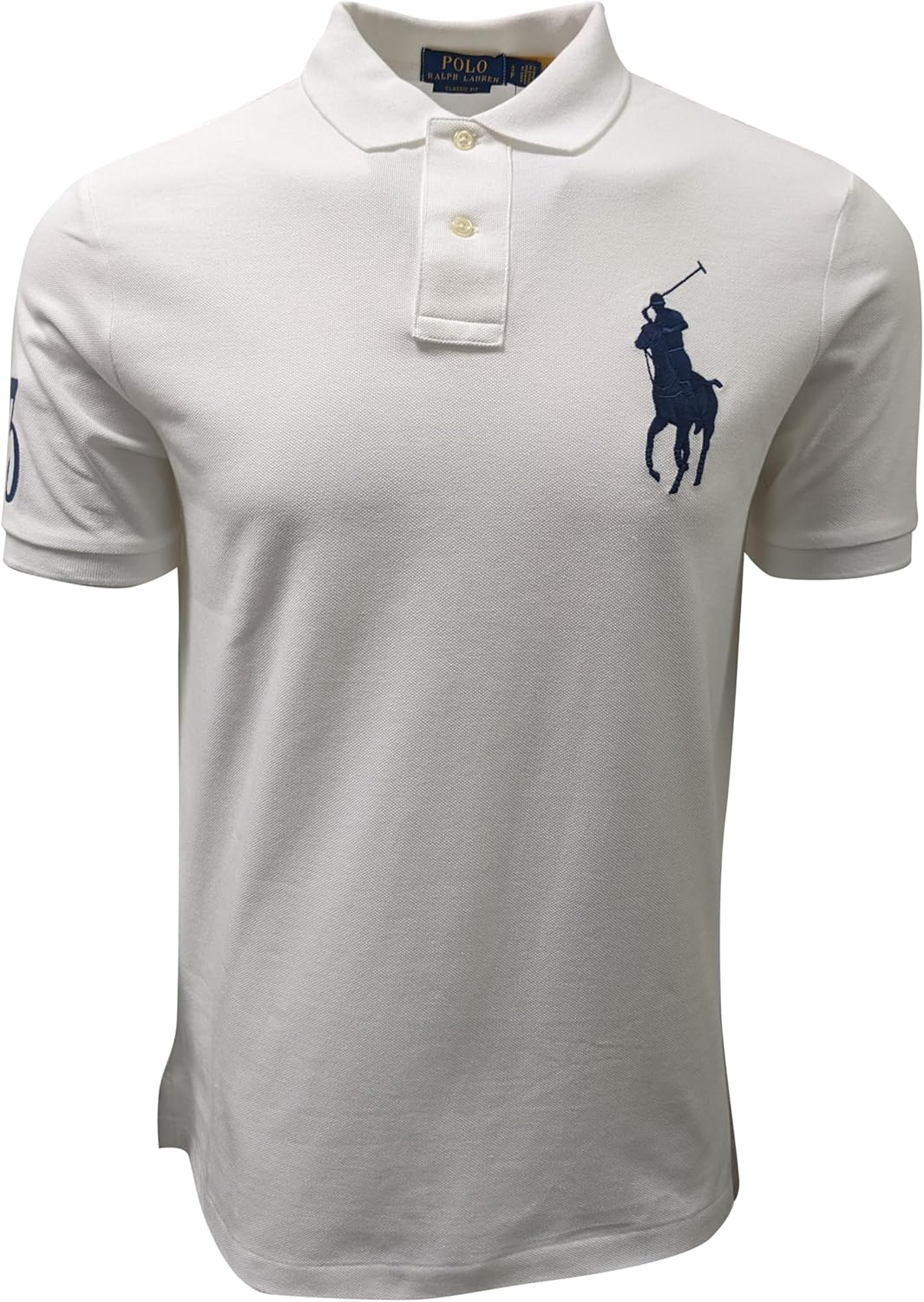 

POLO RALPH LAUREN Мужская поло классического кроя Big Pony, White (Navy Pony), Белый, POLO RALPH LAUREN Мужская поло классического кроя Big Pony, White (Navy Pony)