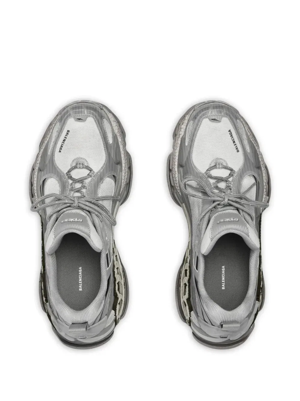 Кроссовки Triple S.2 на шнуровке BALENCIAGA, серый — фото 3