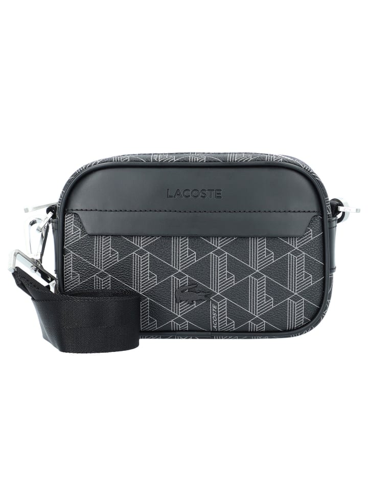 

Lacoste Сумка через плечо The Blend 20 см, полностью покрытая монограммой цвета нуар-гри