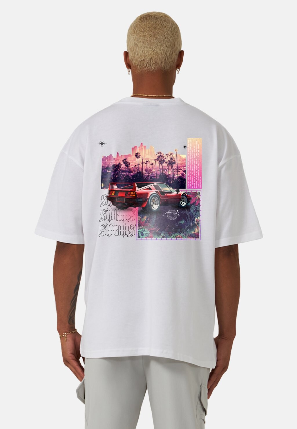 

Футболка с принтом THE BUZZ OVERSIZED HEAVY Stats, цвет white