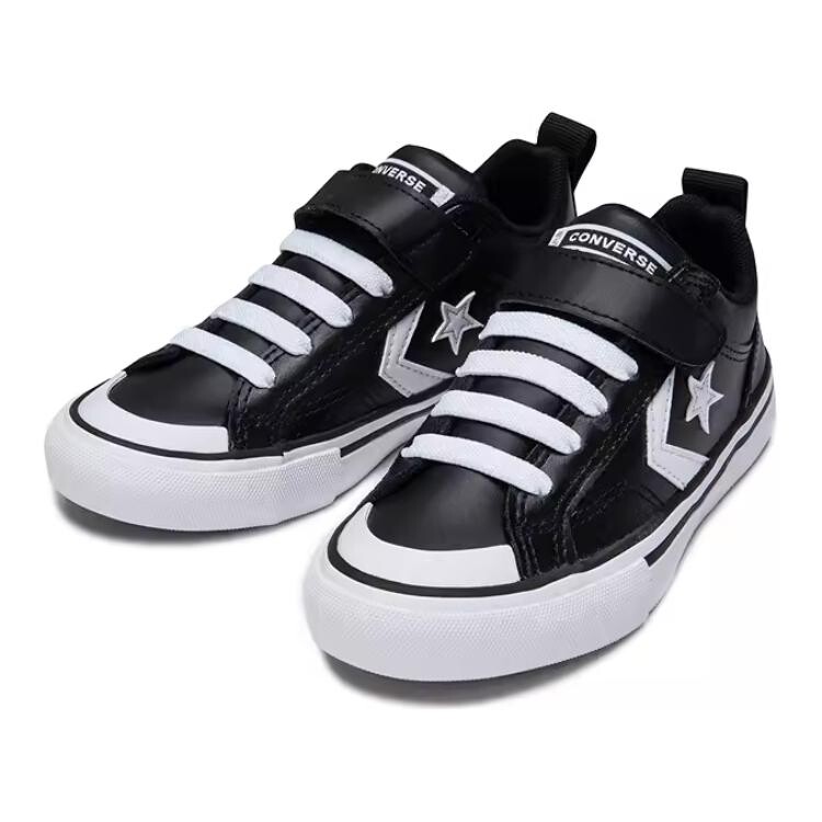 Pro Blaze Strap Kids Скейтбординг Кроссовки Детские Низкие Черные Converse, черный — фото 3