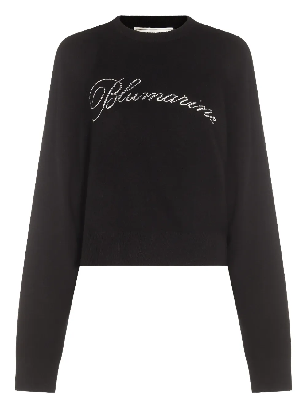 

Шерстяной свитер, украшенный кристаллами BLUMARINE, черный