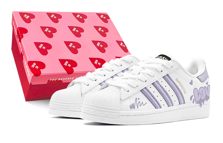 

Кеды, скейтборд обувь унисекс низкий верх белый/фиолетовый Adidas Originals
