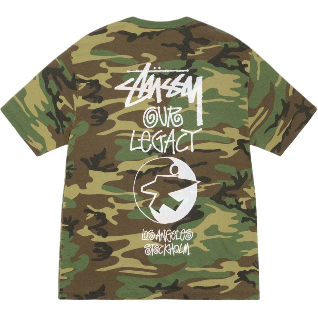 

Футболка Our Legacy SS25 Work Shop Surfman pigment dyed unisex Stussy, камуфляж