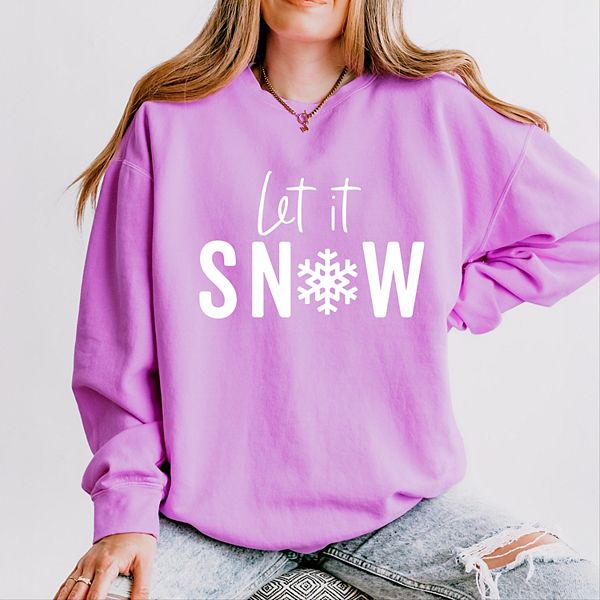 

Let it snow - женский легкий свитер с эффектом окрашивания Simply Sage Market, Neon Violet