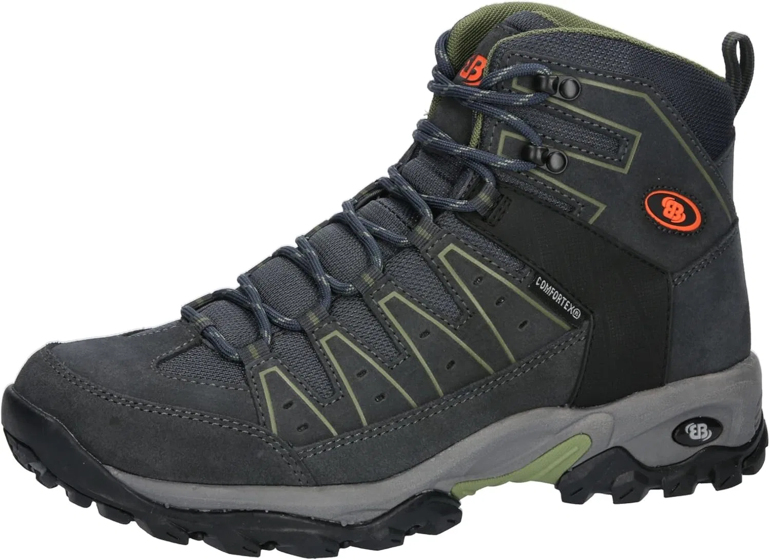 Унисекс треккинговые ботинки Brütting Mount Pinos, Anthracite, Green, Orange
