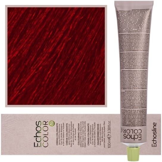 

Кремовая, стойкая краска для волос с пчелиным воском 100мл 7.66 Intense Red Medium Blonde Echosline, Estyling Echos Color, Echosline Estyling