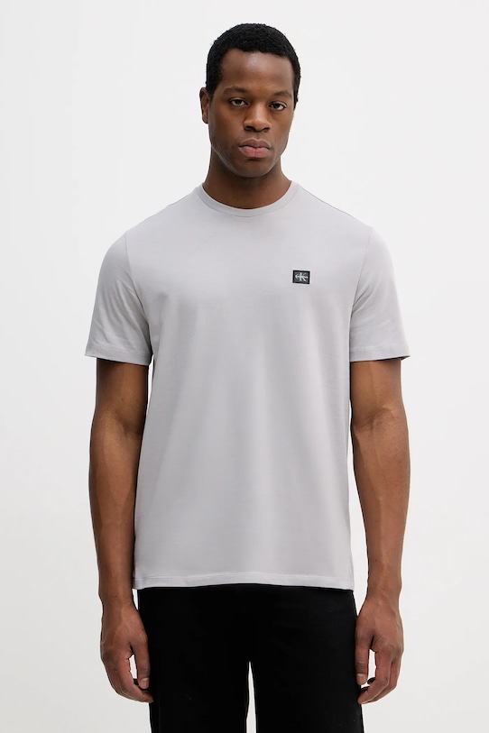 

Хлопковая футболка Calvin Klein Jeans, серый