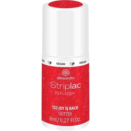 

Лак для ногтей Striplac Peel Or Soak Vegan Joy Is Back Led розово-красный 8 мл, Alessandro