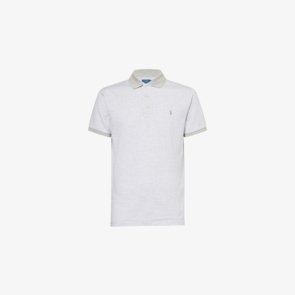 

Печатная поло из хлопкового джерси приталенного кроя Custom Slim-Fit Polo Ralph Lauren, мультиколор