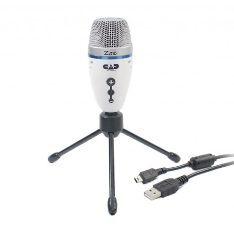 

Конденсаторный микрофон CAD ZOE USB Condenser Microphone with TrakMix Headphone Output