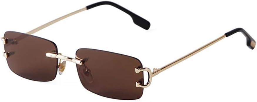 

Солнцезащитные очки без оправы для женщин и мужчин, металлические, с защитой от УФ-излучения UV400, для занятий спортом на открытом воздухе, бега и езды на велосипеде generic, C10