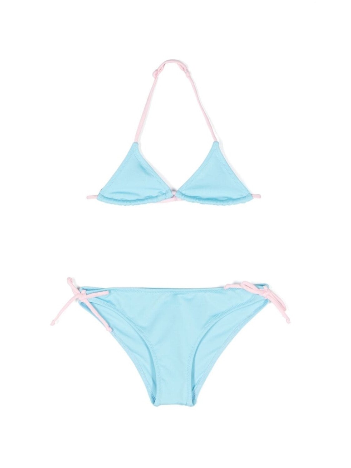 

MC2 Saint Barth Kids бикини Holly с вышитым логотипом, синий