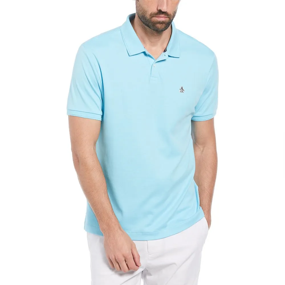 

Поло Original Penguin Daddy Organic Interlock Sticker Pete, синий