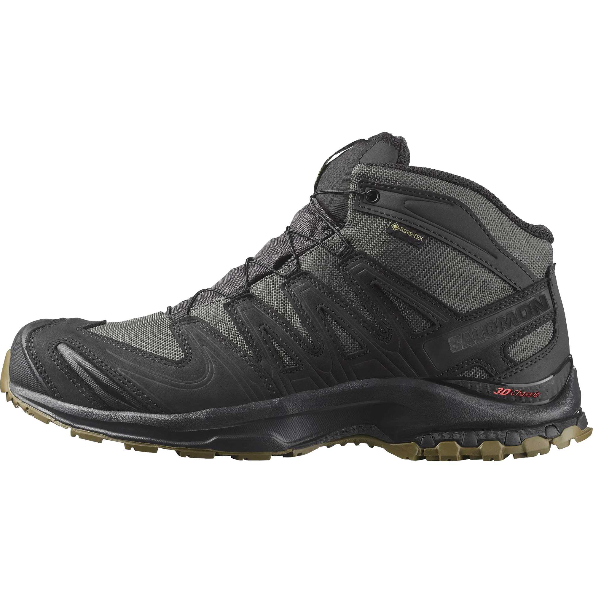 

Водонепроницаемые ботинки X ULTRA TRACKER Mid top для альпинизма и пеших походов Unisex SALOMON, черный/серый/коричневый