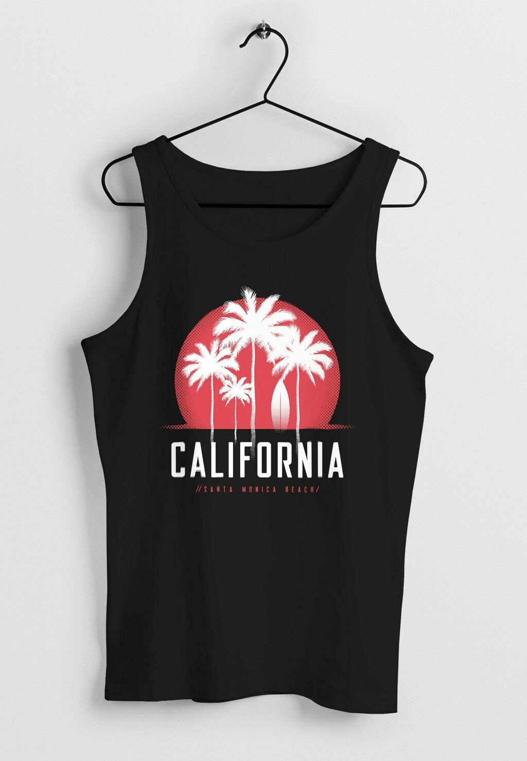 

Топ TANK CALIFORNIA PALMEN SANTA MONICA BEACH SOMMER SONN Neverless, черный