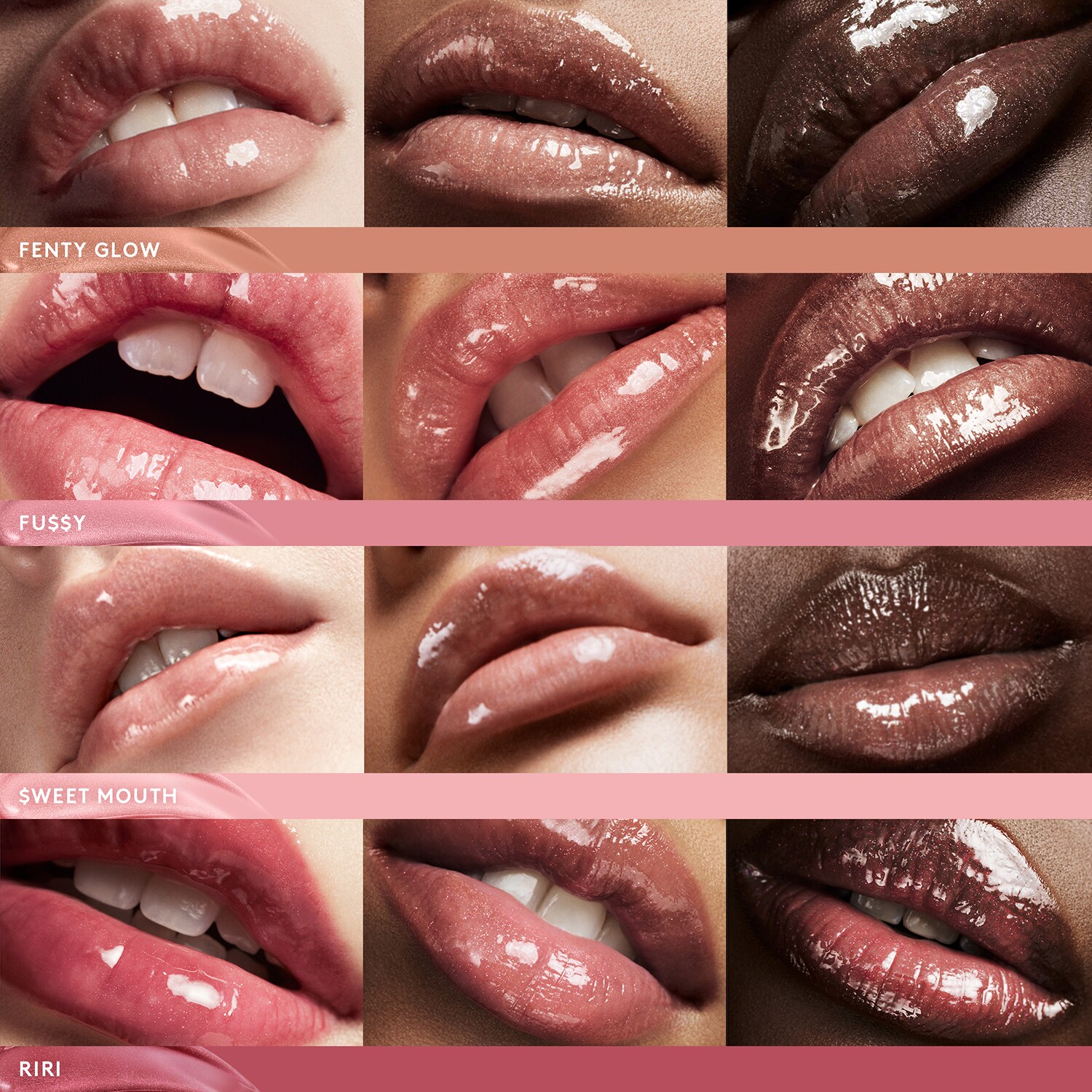 Блеск для губ с маслом ши Mini Gloss Bomb Universal Lip Luminizer Fenty Beauty, Riri (5,5 ml) — фото 2