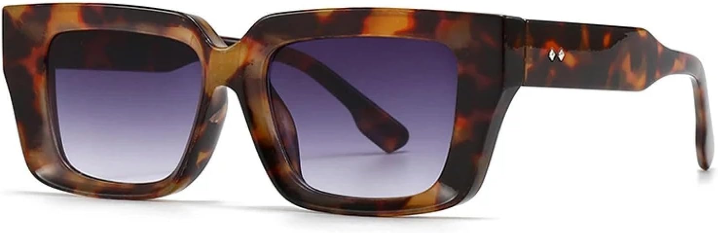 

Солнцезащитные очки с защитой от УФ-излучения UV400 для женщин и мужчин | Прозрачные градиентные линзы конфетных цветов | Для занятий спортом на открытом воздухе DSVIGF, Leopard Grey