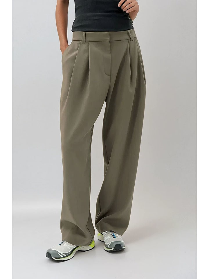 

Weekday Брюки Marlene цвета хаки