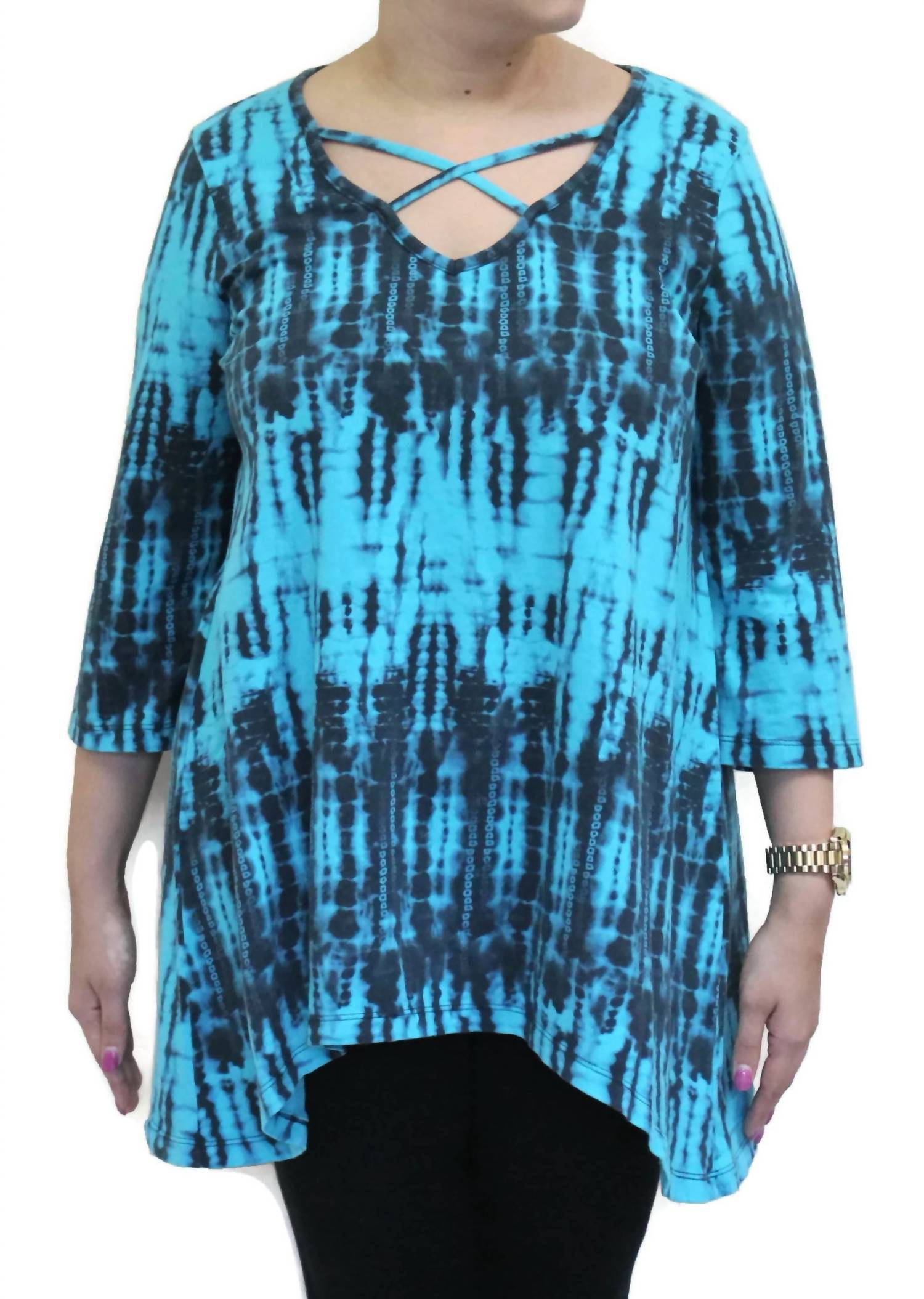 

Топ из хлопка High Tides Criss Cross цвета морской волны PRAIRIE COTTON, Aqua