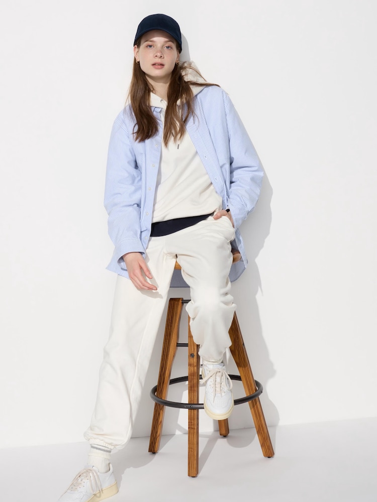 

Спортивные штаны удлиненные Uniqlo, белый