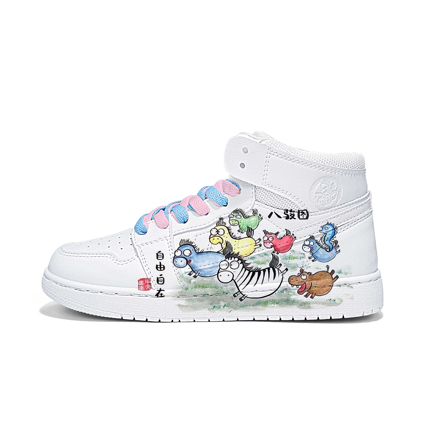 

Термостойкие нескользящие амортизирующие износостойкие высокие скейтборд кроссовки Unisex WARRIOR, x23325d( белый )