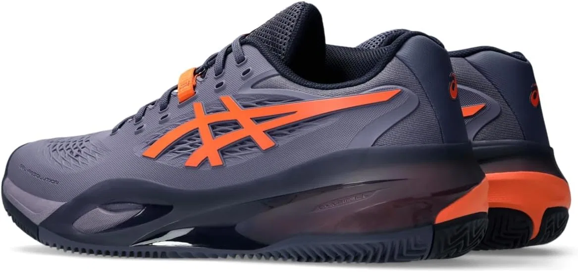Кроссовки теннисные ASICS Gel-Resolution X, Greyish Purple/Nova Orange — фото 3